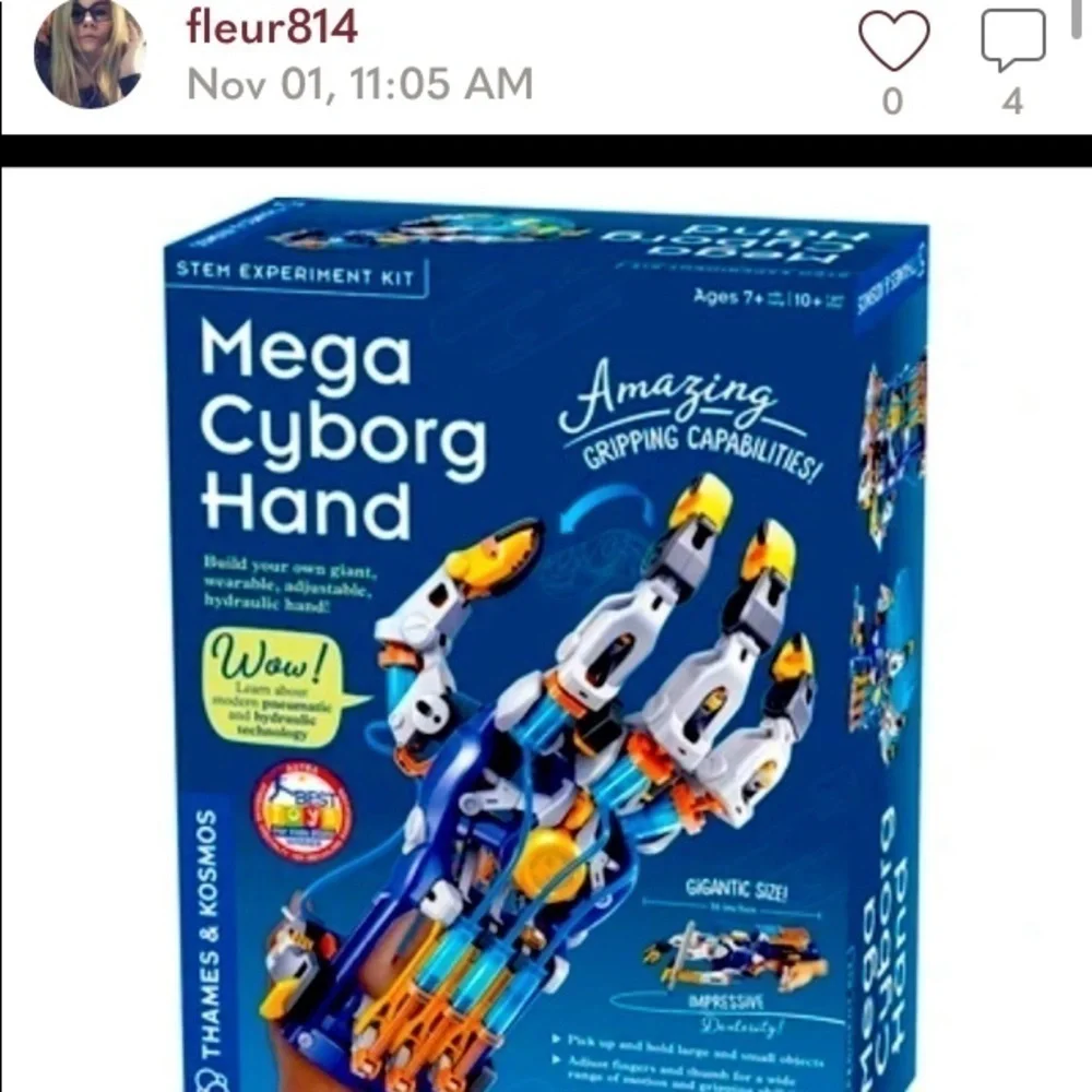 Thames & Kosmos New In Box Mega Cyborg Hand Stem Educational Learning  Toys NEW